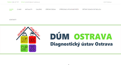 Desktop Screenshot of dum-ostrava.cz